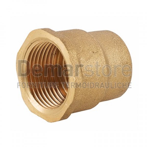Manicotto Ridotto in Ottone Giallo FF 3/4" x 1/2" Manicotto Ridotto in Ottone Giallo FF 3/4" x 1/2"