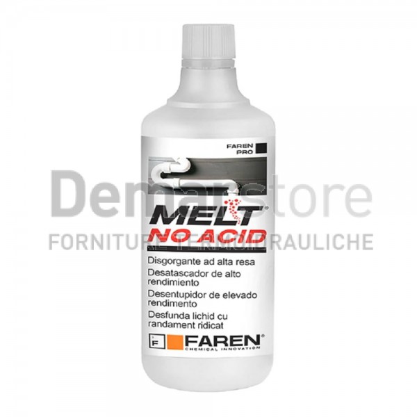 Disgorgante Liquido Professionale MELT NO ACID Flacone Lt.1 Disgorgante Liquido Professionale MELT NO ACID Flacone Lt.1