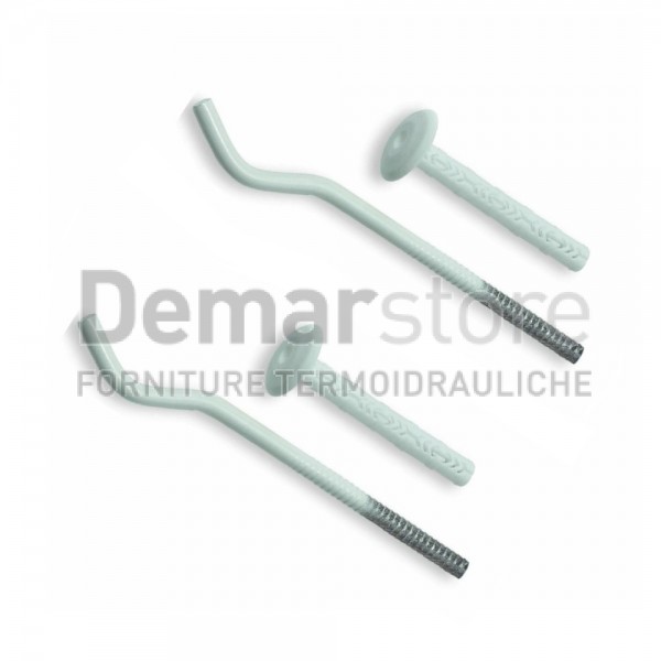 Mensole per Radiatori Alluminio Tonde (Coppia) | Lunghezza mm.170 Mensole per Radiatori Alluminio Tonde (Coppia) | Lunghezza mm.170