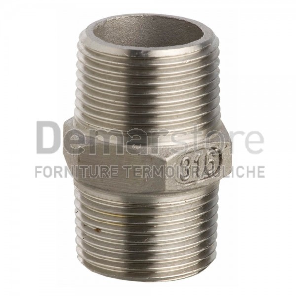 Nipplo in Acciaio Inox AISI 316 Maschio 1/2"
