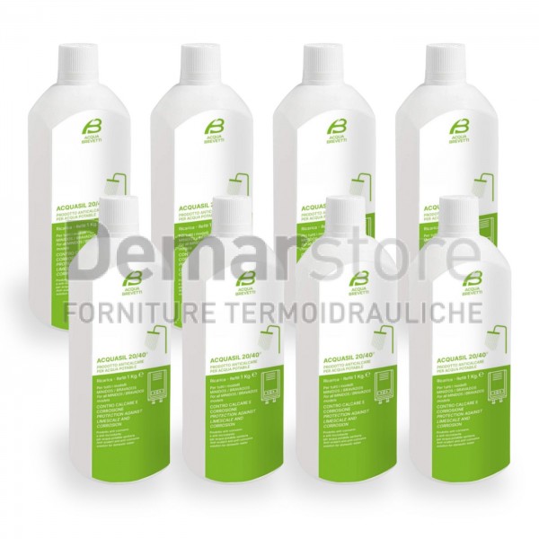 AcquaSIL 20/40® | ACQUA BREVETTI | Ricarica da 1 kg Confezione da Pz.8 | PC002-8 AcquaSIL 20/40® | ACQUA BREVETTI | Ricarica da 1 kg Confezione da Pz.8 | PC002-8