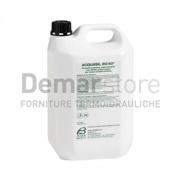 AcquaSIL 20/40® | ACQUA BREVETTI | Ricarica in Tanica da 5 kg | PC003 AcquaSIL 20/40® | ACQUA BREVETTI | Ricarica in Tanica da 5 kg | PC003