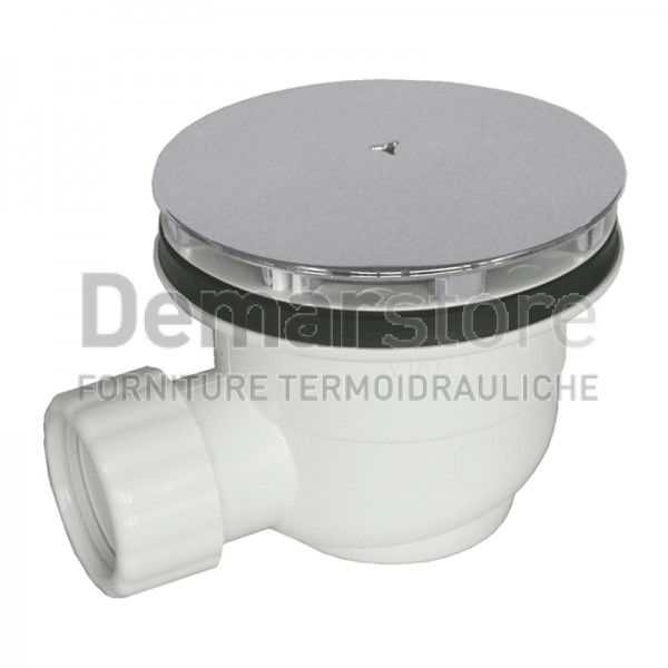 Piletta Doccia Sifonata TEA con Piattello Cromato Foro D.90 mm Piletta Doccia Sifonata TEA con Piattello Cromato Foro D.90 mm