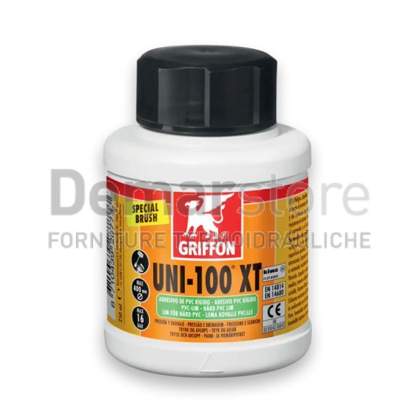 Colla PVC | Griffon UNI-100 XT | per PVC Rigido | Barattolo da 250ml Colla PVC | Griffon UNI-100 XT | per PVC Rigido | Barattolo da 250ml