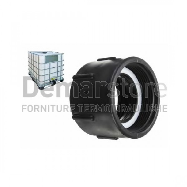 Raccordo per Cisterna a Cubo Attacco S60 F4 x F.1"1/2 Raccordo per Cisterna a Cubo Attacco S60 F4 x F.1"1/2