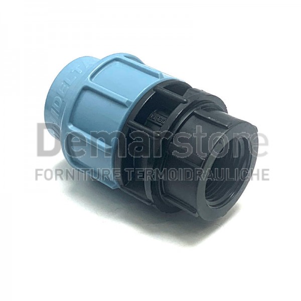 Raccordo Diritto Femmina in PP Unidelta PN16 per Tubo in Polietilene Diam. 25 x 3/4" Raccordo Diritto Femmina in PP Unidelta PN16 per Tubo in Polietilene Diam. 25 x 3/4"