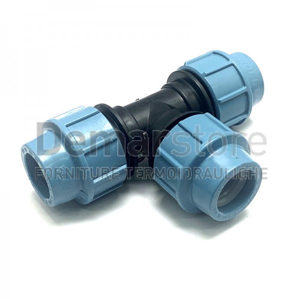 Tee in PP Unidelta PN16 per Tubo in Polietilene Diam. 32 Tee in PP Unidelta PN16 per Tubo in Polietilene Diam. 32
