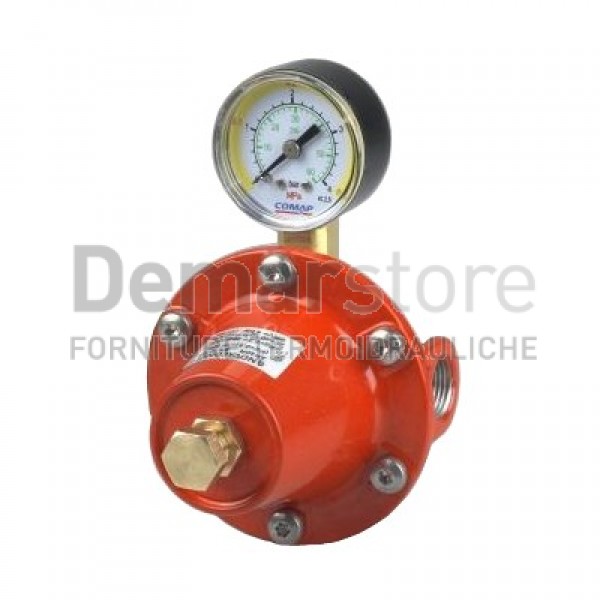  Regolatore GAS Alta Pressione | 25 kg/h | Ingresso 1/4" Uscita 3/8"