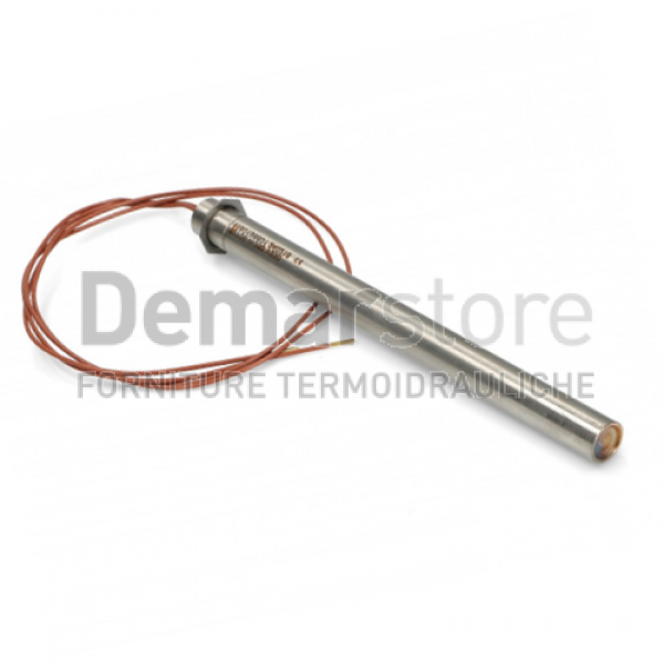 Resistenza Candeletta Stufe a Pellet | c/FLANGIA | Ø 12.5 | L.160mm | W.350 | Lungh.Tot. 170mm