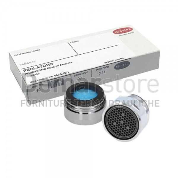 Set 10 Aeratori Neoperl HONEYCOMB Maschio M24x1 | 13,5 - 15 Lt/min Set 10 Aeratori Neoperl HONEYCOMB Maschio M24x1 | 13,5 - 15 Lt/min