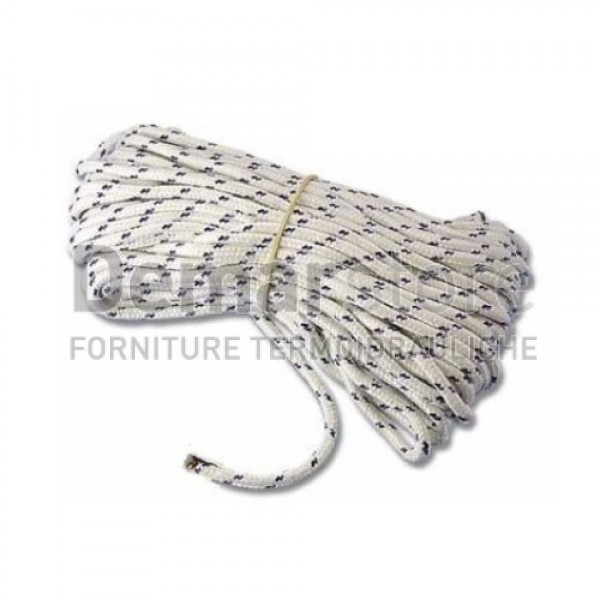 Fune Corda in Nylon Treccia Marina con Segnalino 10 mm "al Metro"