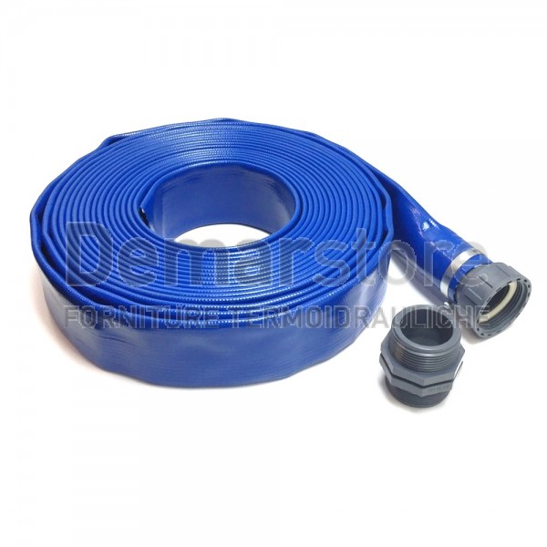 Tubo Piatto in PVC | TP 1.50 | Mt. 10 | Attacco 1"1/2 Tubo Piatto in PVC | TP 1.50 | Mt. 10 | Attacco 1"1/2