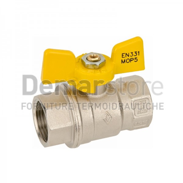 Valvola a Sfera per GAS Bugatti con Farfalla FF 3/4"