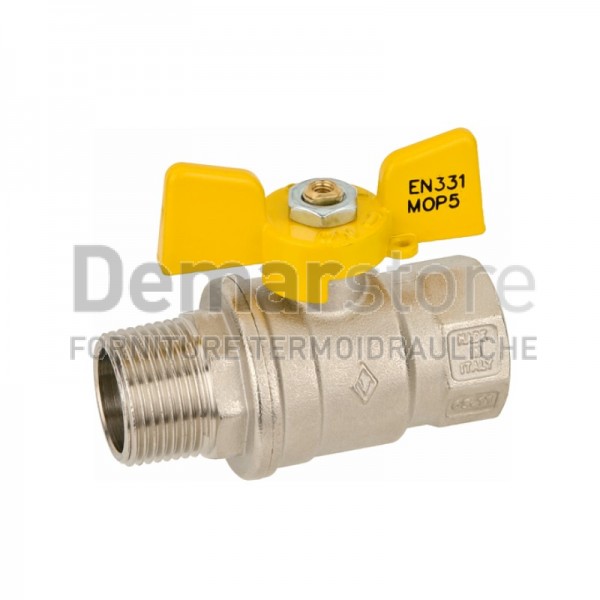 Valvola a Sfera per GAS Bugatti con Farfalla MF 3/4"