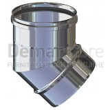 Curva Acciaio Inox 304 Mono Parete 45° Diam.  150