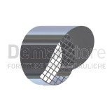 Terminale Inox Parapioggia con Griglia Antintrusione Diam. 80