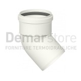 Curva in PPs per Caldaie a Condensazione 45° Diam. 80
