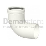 Curva in PPs per Caldaie a Condensazione 90° Diam. 80