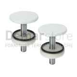 Tappo Copriforo Pesante Bianco ( Coppia )