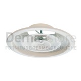 Diffusore Circolare Coni Regolabili | Bianco Ral 9010 | Attacco Diam.200