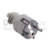 Spina Schuko Diritta 2 Poli + T | 16A | In Gomma