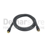 Flessibile Doccia in PVC Attacco Conico FF 1/2" | Nero Opaco | cm. 200