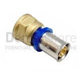 Raccordo a Pressare Diritto Femmina APE per Tubo Multistrato Diam. 20 x 1/2"