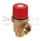 Valvola di Sicurezza Attacco Maschio 1/2" | 3 Bar