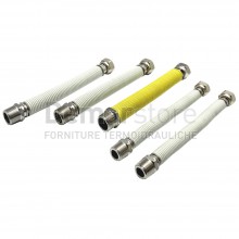 Kit Flessibili Acciaio Inox Estensibili Rivestiti da 200-400 mm