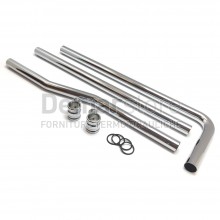 Tubo in Ottone Cromato da Esterno Ø 30 cm 180 per Cassetta Alta
