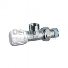 Valvola FAR Termostatizzabile Orizzontale Attacco a Squadra M 24x19 Diam. 1/2" | 1615 12