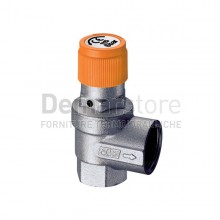 Valvola di Sicurezza Solare FAR Attacco Femmina 1/2"X3/4" | 6 Bar | 2006 123460
