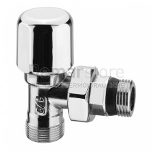 Valvola Arredo Arteclima a Squadra Attacco M 24x19 Diam. 1/2" Cromo