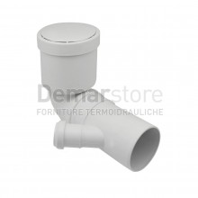 Curva WC Innesto Prolungata con 1 Attacco Orientabile Ø40 | Diam. 90