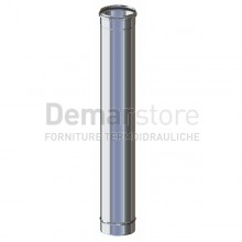Tubo Acciaio Inox 304 Mono Parete cm.100 Diam. 140