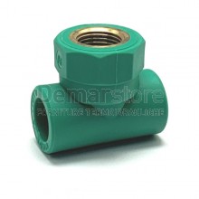 Tee in PPR Femmina Diam. 25x1/2"