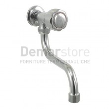 Rubinetto a Snodo Singolo a Muro 1/2"