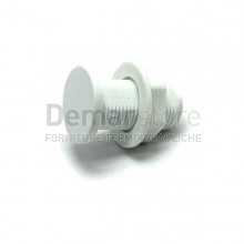 Tappo in ABS per Foro Cassetta di Scarico 3/8" Bianco