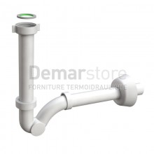 Sifone a S Abs Bonomini Attacco 1"1/4 Bianco