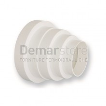 Riduzione Bianca in PVC per Cappa Cucina Universale Ø80-100-120-125-150
