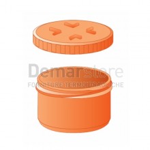 Tappo a Vite Arancio PVC Maschio Diam. 80