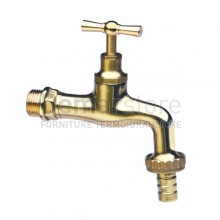 Rubinetto Portagomma Ottone Giallo 1/2" Pesante