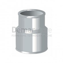 Manicotto Ridotto Grigio PVC ad Incollaggio FF Diam. 50 x 40