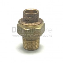 Bocchettone Bronzo a Saldare Diritto Maschio 12 x 1/2"