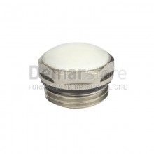 Tappo in Ottone per Radiatori Diam. 1/2" Bianco