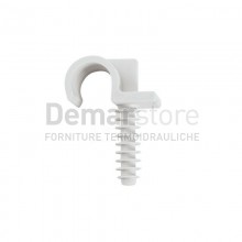 Collare Fissatubo in Nylon a Percussione Singolo Diam. 14
