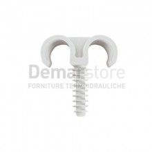 Collare Fissatubo in Nylon a Percussione Doppio Diam. 25