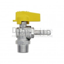 Rubinetto Gas a Squadra Portagomma M.1/2" x 9 GPL