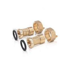 Raccordo Contatore Acqua DN15 con Dado F.3/4" e Codolo M.1/2" (Coppia)