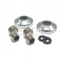 Eccentrico con Borchia Diam. 1/2" x 3/4" (Coppia)